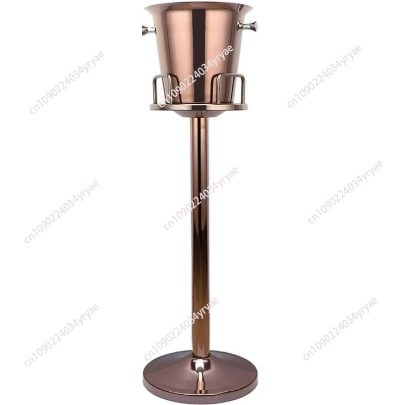 Wine Beer Rack - ถังน้ำแข็งสแตนเลสหรูหราพร้อมชั้นวาง ชุดทำความเย็นไวน์ แชมเปญ เบียร์ ถังน้ำแข็งลายกวางเอลค์