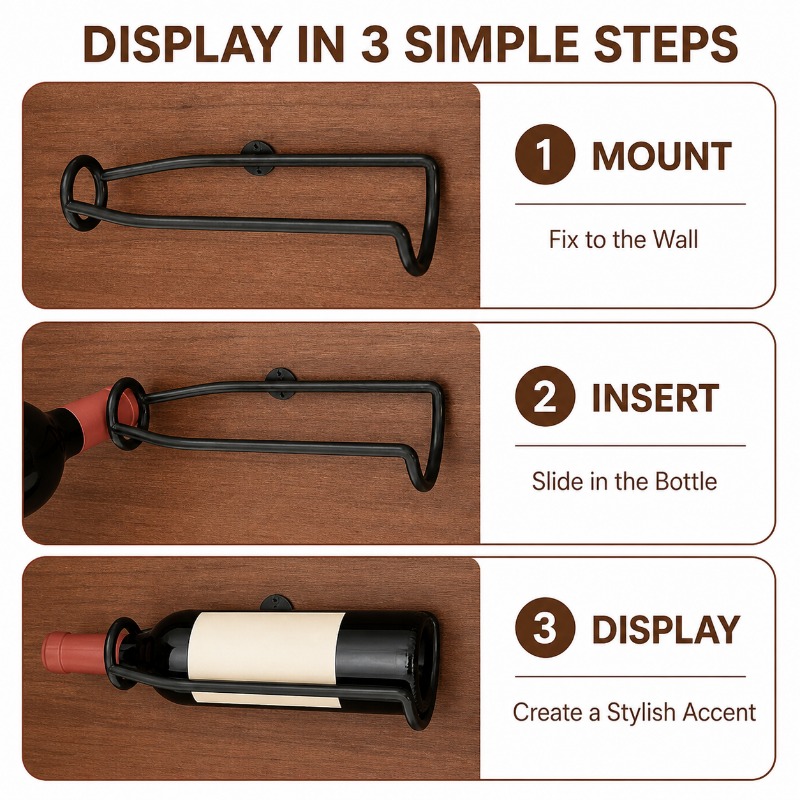 ชั้นวางไวน์ติดผนังโลหะสไตล์ยุโ - Wine Beer Rack บทวิจารณ์และราคา