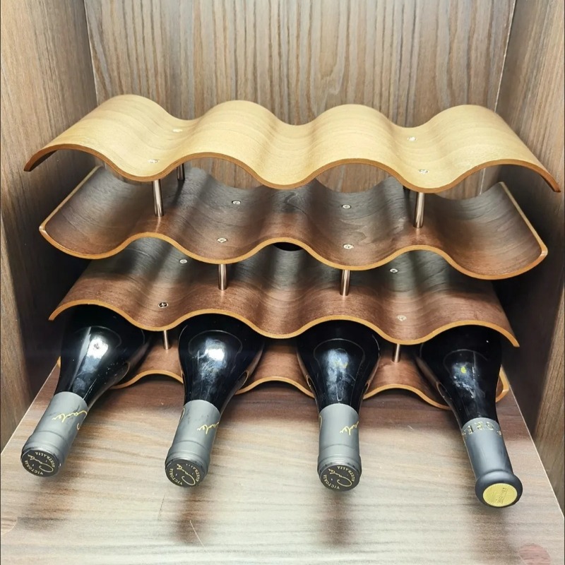 ที่วางขวดไวน์หยักชั้นวางไวน์ไม - Wine Beer Rack บทวิจารณ์และราคา