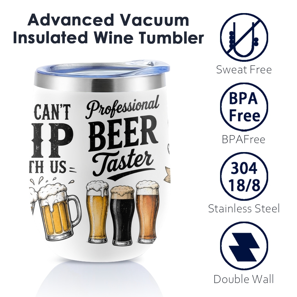 แก้วเก็บความร้อนสุญญากาศลายคำค - Beer And Wine Quote บทวิจารณ์และราคา