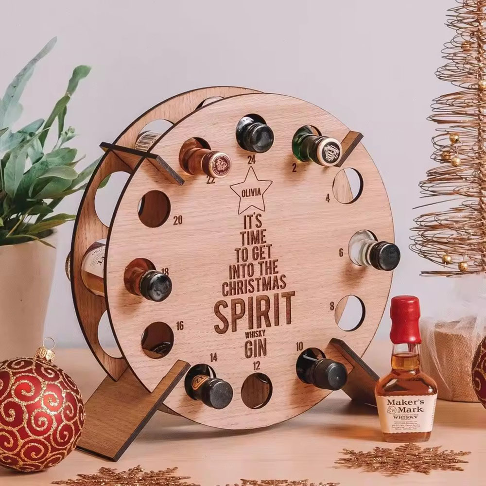 ชั้นวางไวน์ไม้รูปต้นคริสต์มาส  - Wine Beer Rack บทวิจารณ์และราคา