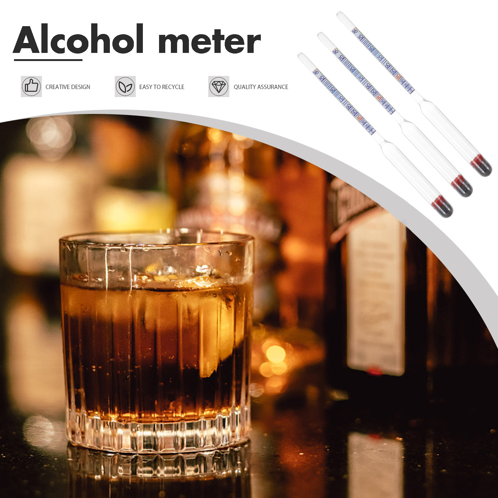 เครื่องวัดแอลกอฮอล์แบบแก้วความ - Wine To Beer Alcohol บทวิจารณ์และราคา