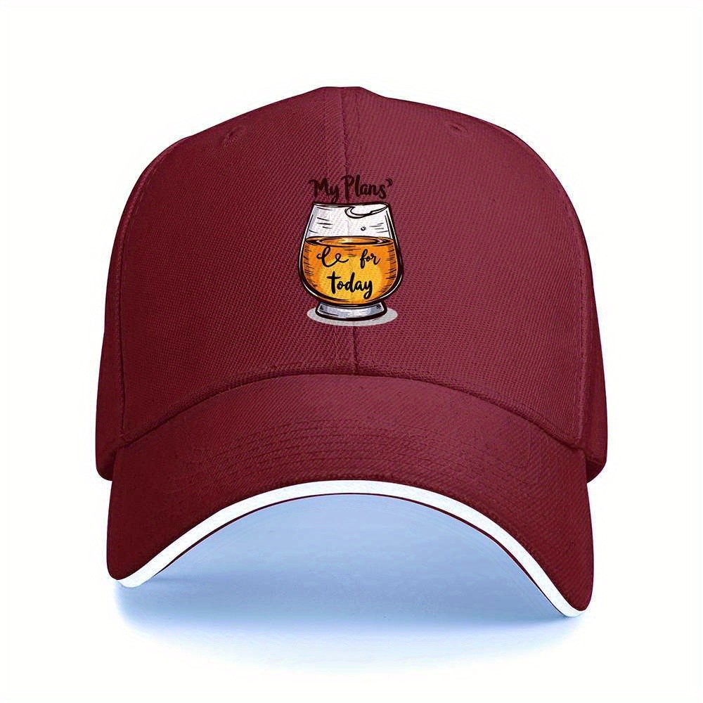 หมวกเบสบอลลาย My Plans Beer, ห - Beer And Wine Quote บทวิจารณ์และราคา