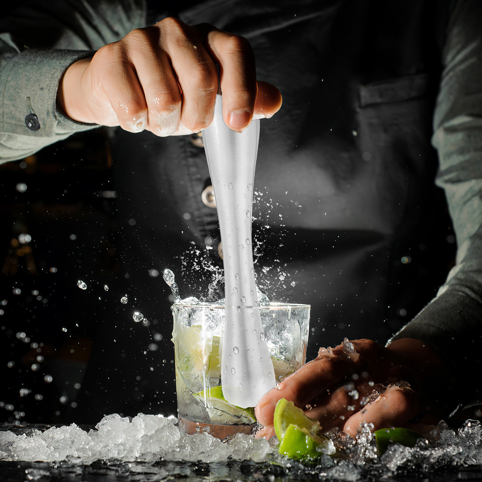 ไม้บดน้ำแข็งสแตนเลสคุณภาพสูง ด - Muddler Cocktail Bar บทวิจารณ์และราคา