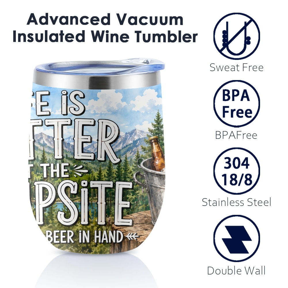 แก้วเก็บความร้อนสุญญากาศลายคำค - Beer And Wine Quote บทวิจารณ์และราคา