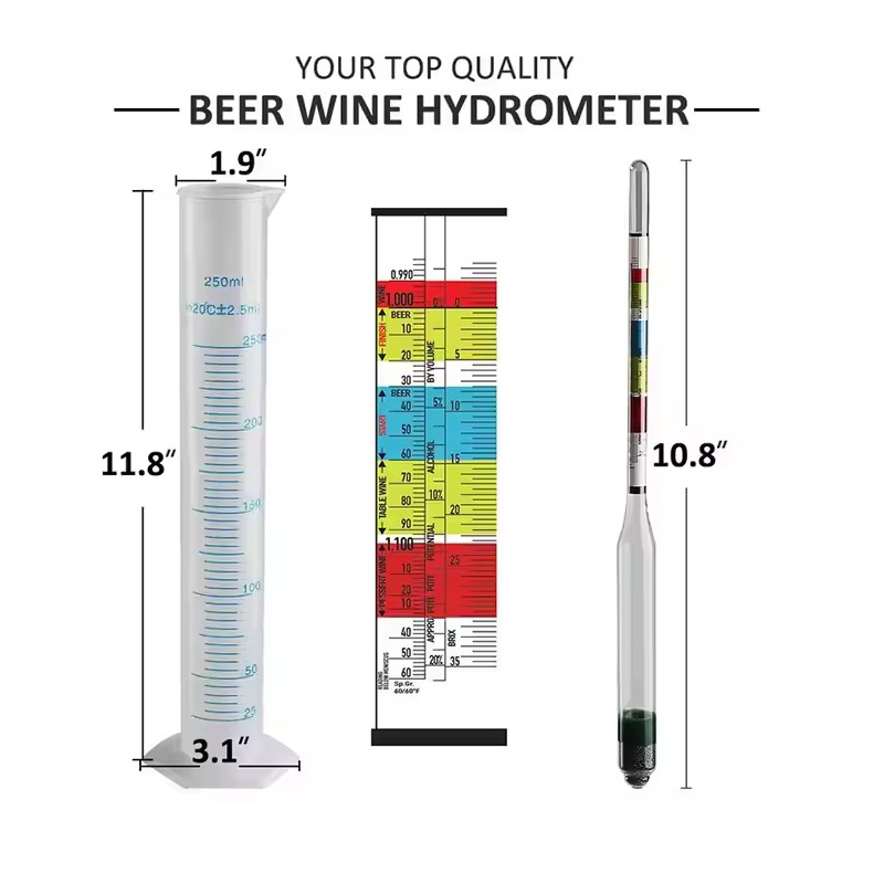 เครื่องทดสอบไฮโดรมิเตอร์และขวด - Wine Beer And Mead บทวิจารณ์และราคา
