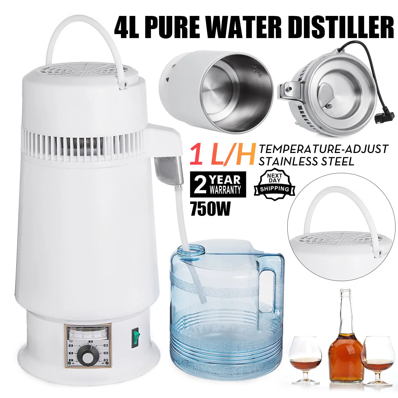 เครื่องกลั่นน้ำดื่มไฟฟ้า ผลิตแ - Wine To Beer Alcohol บทวิจารณ์และราคา