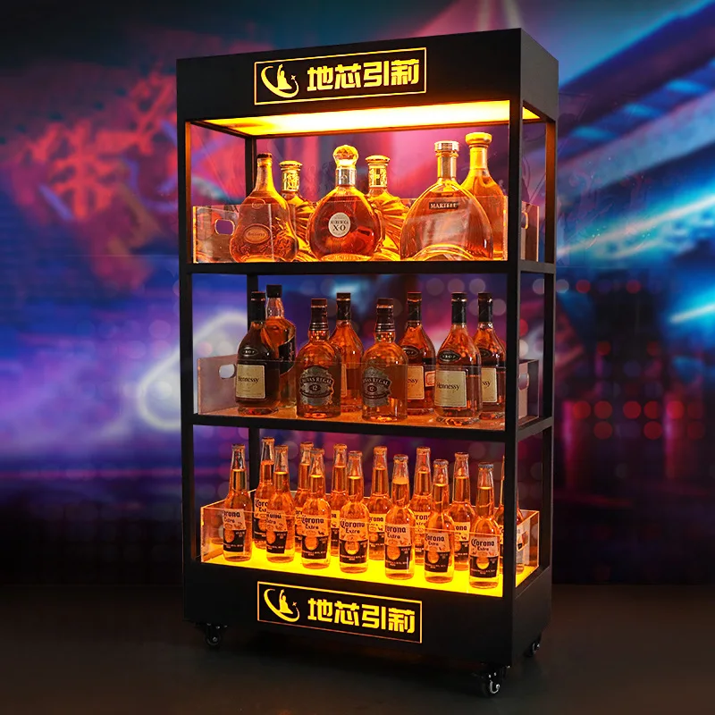 ตู้โชว์ไวน์เรืองแสงสามชั้นแบบ  - Wine Beer Rack บทวิจารณ์และราคา