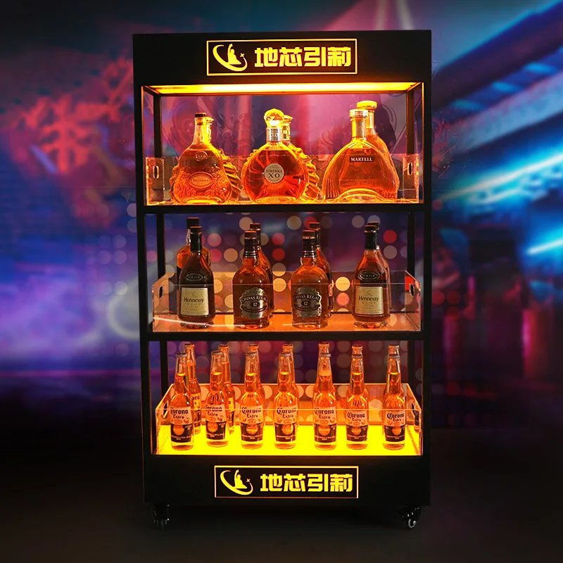 ตู้โชว์ไวน์เรืองแสงสามชั้นแบบ  - Wine Beer Rack บทวิจารณ์และราคา